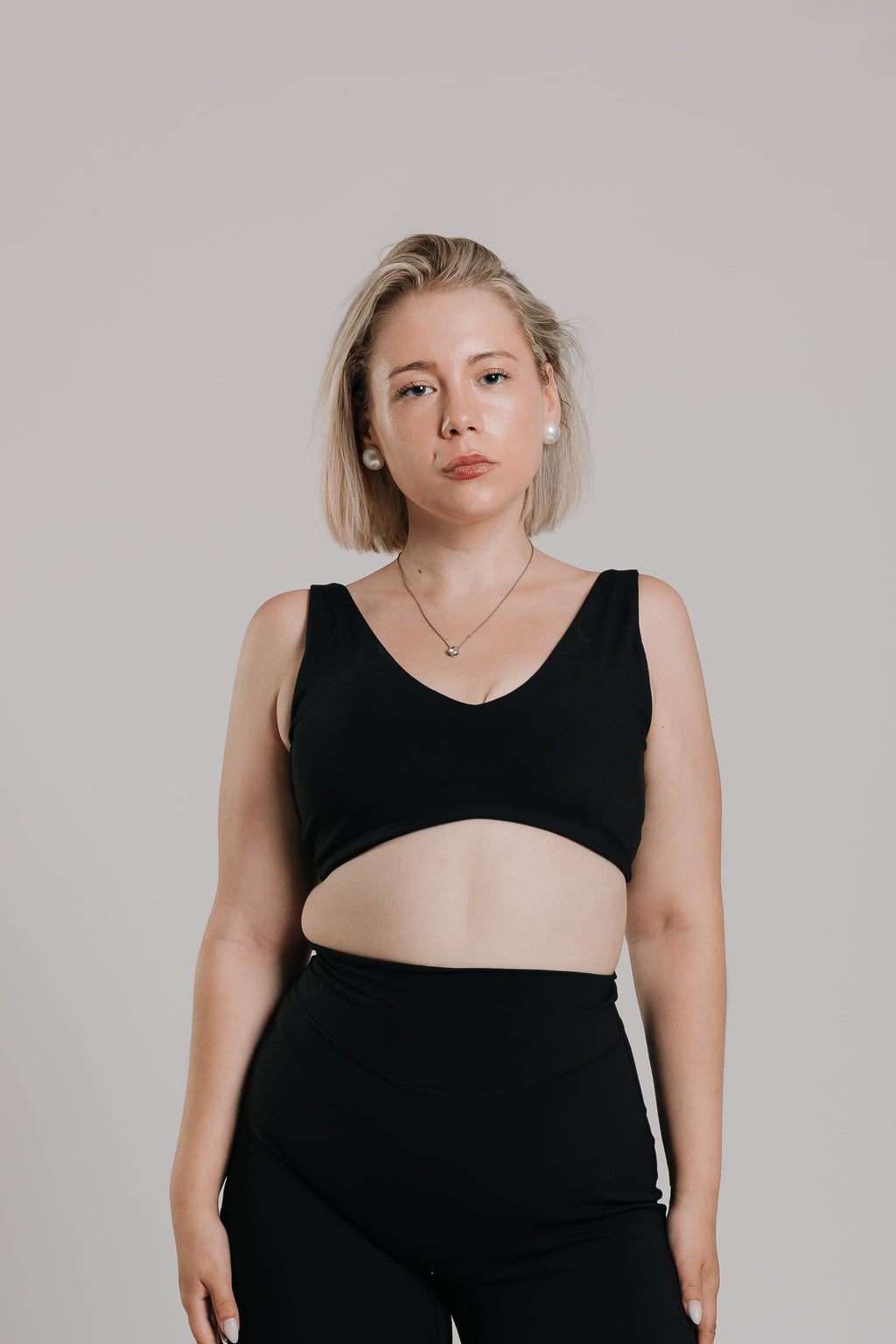 NovaCore Petal Bra - Pure Black