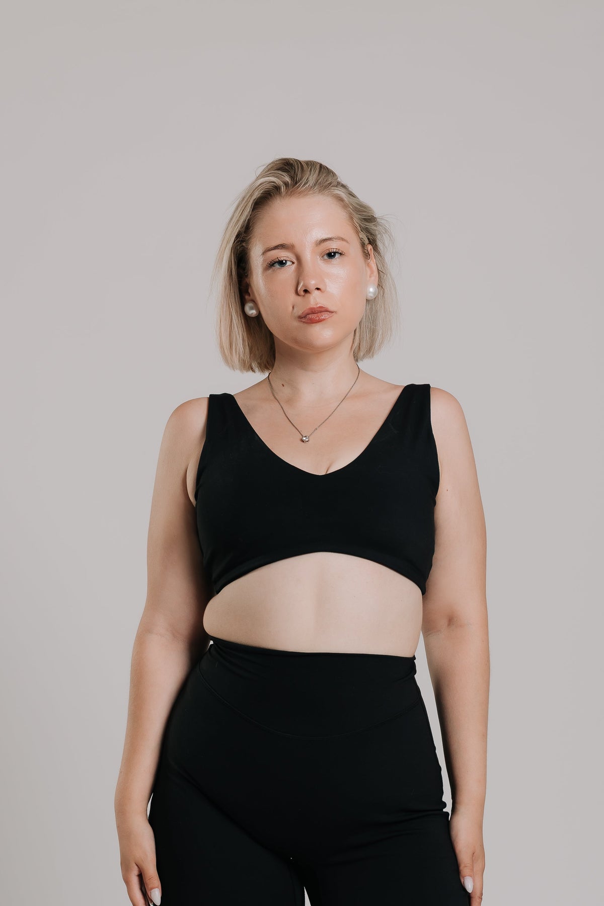 NovaCore Petal Bra - Pure Black