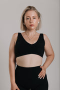 NovaCore Petal Bra - Pure Black